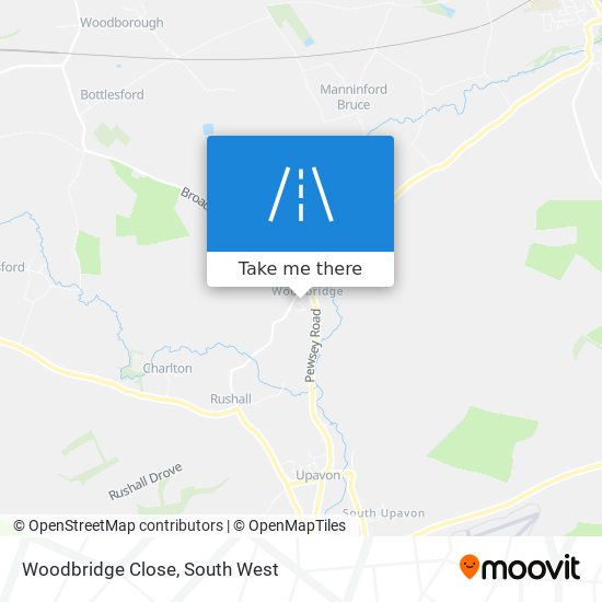 Woodbridge Close map