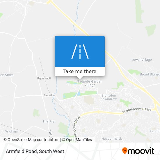 Armfield Road map