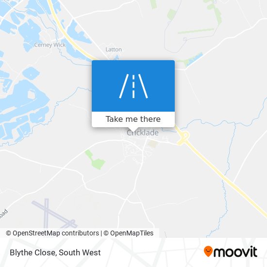 Blythe Close map