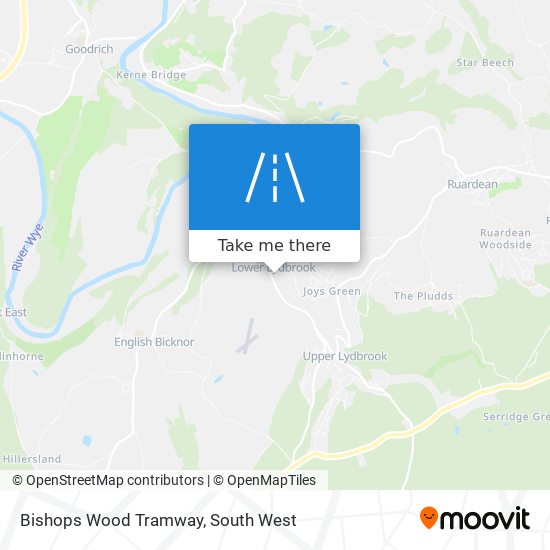 Bishops Wood Tramway map