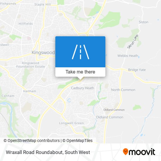 Wraxall Road Roundabout map