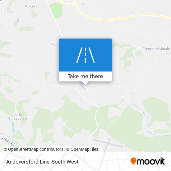 Andoversford Line map