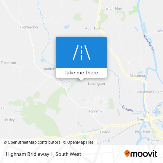 Highnam Bridleway 1 map