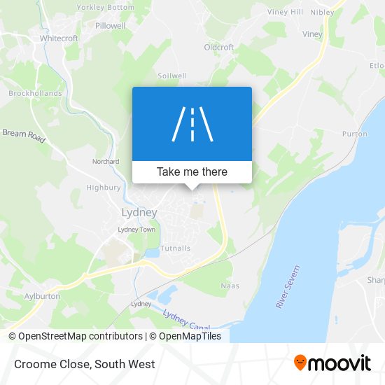 Croome Close map