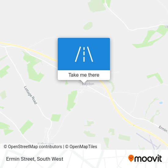 Ermin Street map