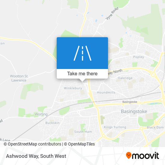 Ashwood Way map