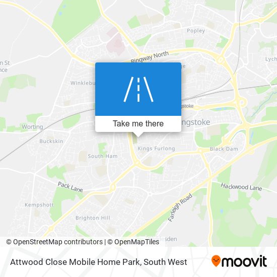 Attwood Close Mobile Home Park map