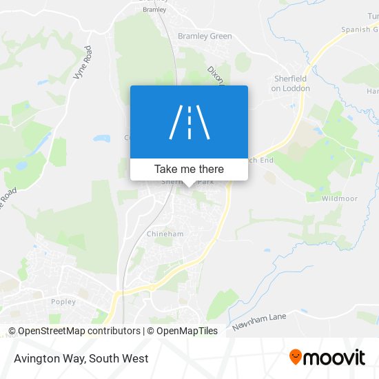 Avington Way map