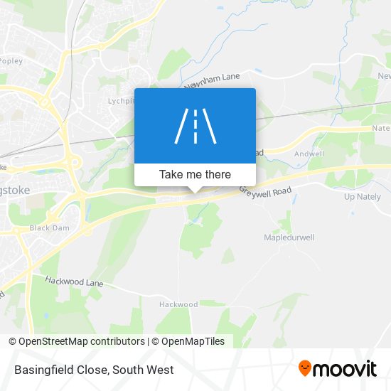 Basingfield Close map