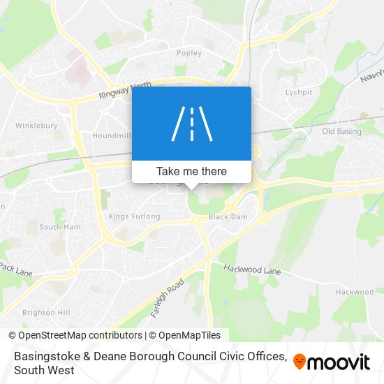 Basingstoke & Deane Borough Council Civic Offices map