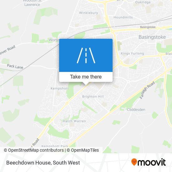 Beechdown House map