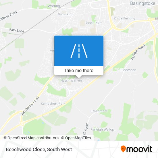 Beechwood Close map