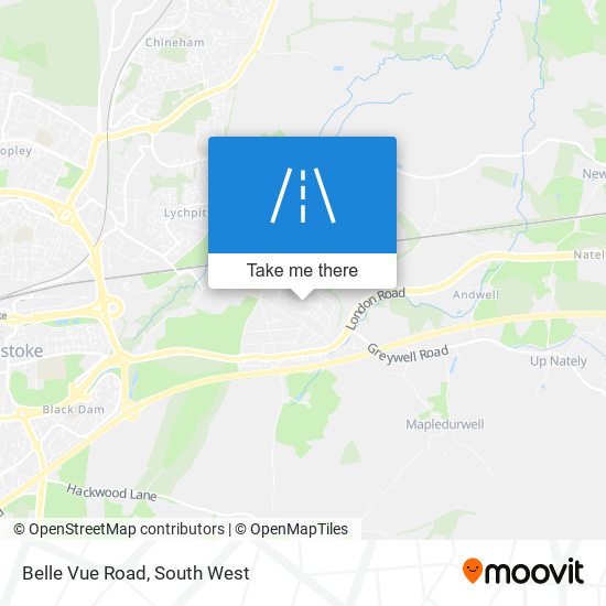 Belle Vue Road map