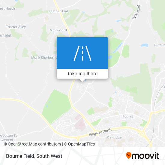 Bourne Field map