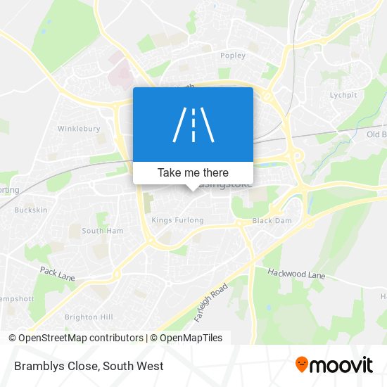 Bramblys Close map