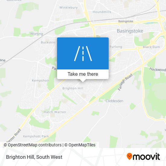 Brighton Hill map