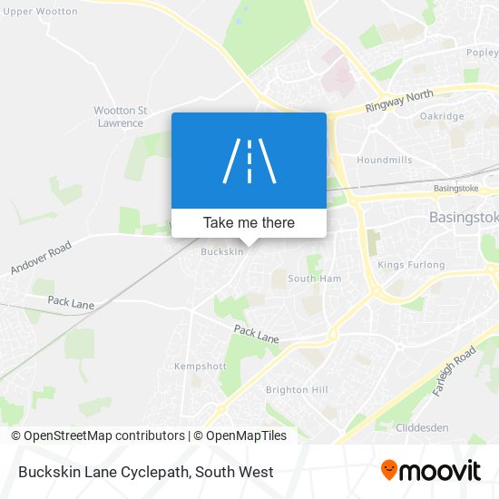 Buckskin Lane Cyclepath map