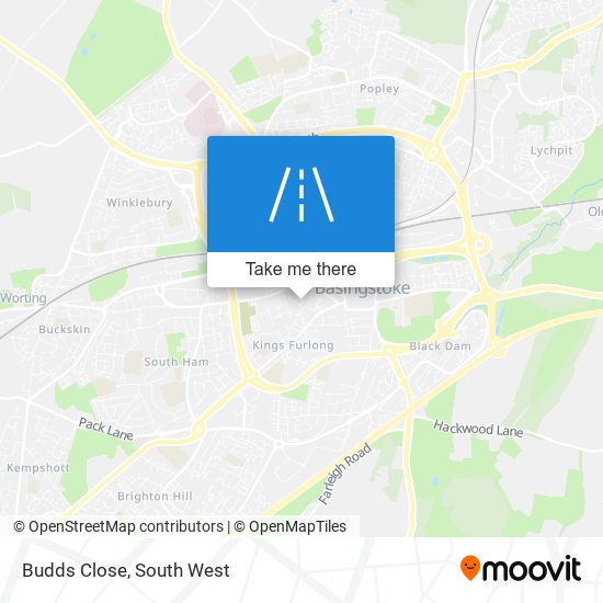 Budds Close map