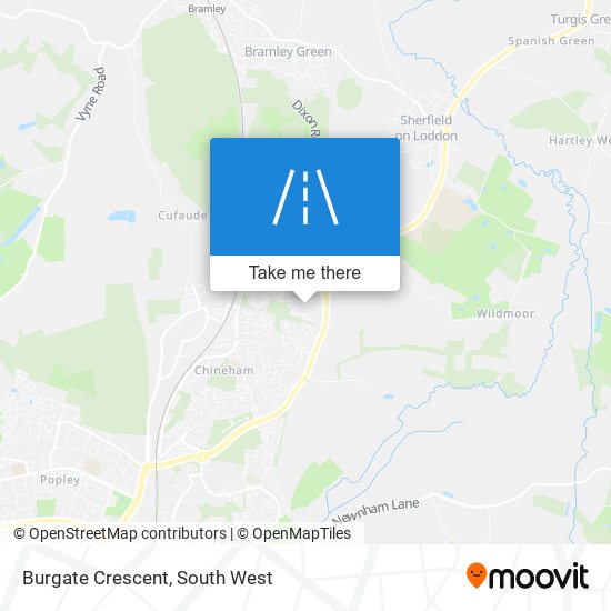 Burgate Crescent map