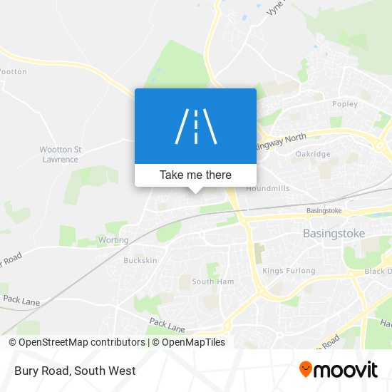 Bury Road map