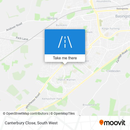 Canterbury Close map