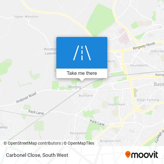 Carbonel Close map