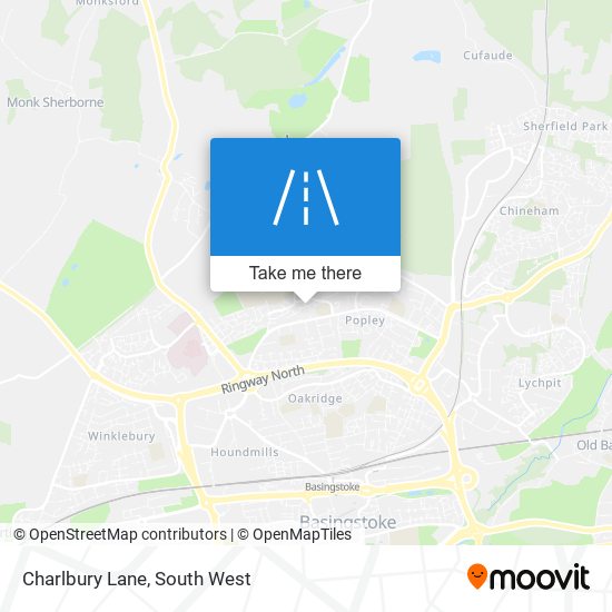 Charlbury Lane map