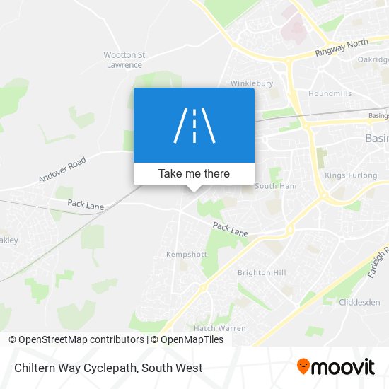 Chiltern Way Cyclepath map
