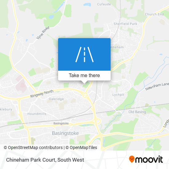 Chineham Park Court map