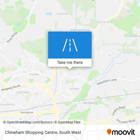 Chineham Shopping Centre map