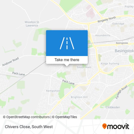 Chivers Close map