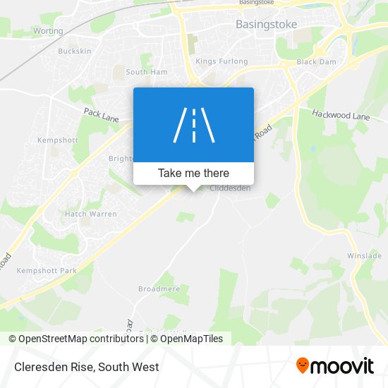 Cleresden Rise map
