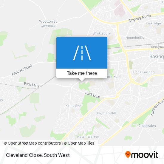 Cleveland Close map