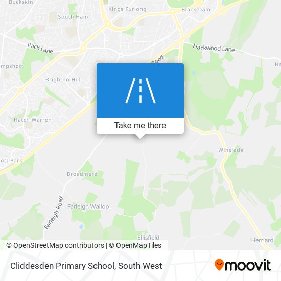Cliddesden Primary School map