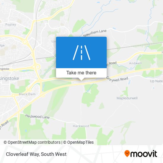 Cloverleaf Way map
