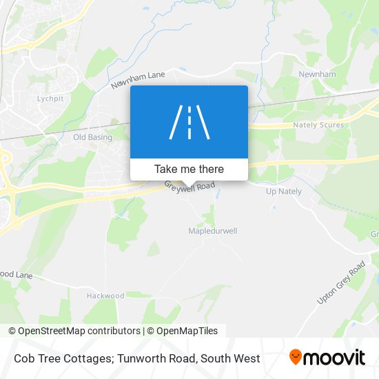 Cob Tree Cottages; Tunworth Road map