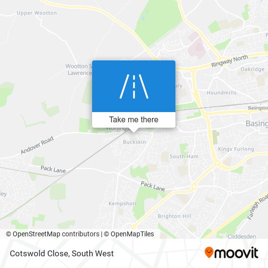 Cotswold Close map