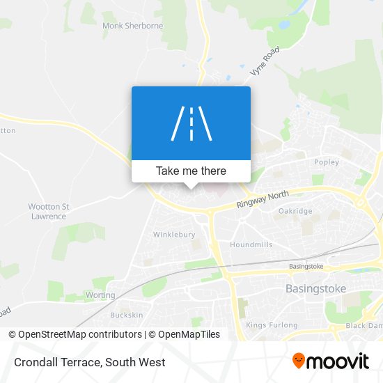 Crondall Terrace map