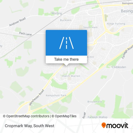 Cropmark Way map