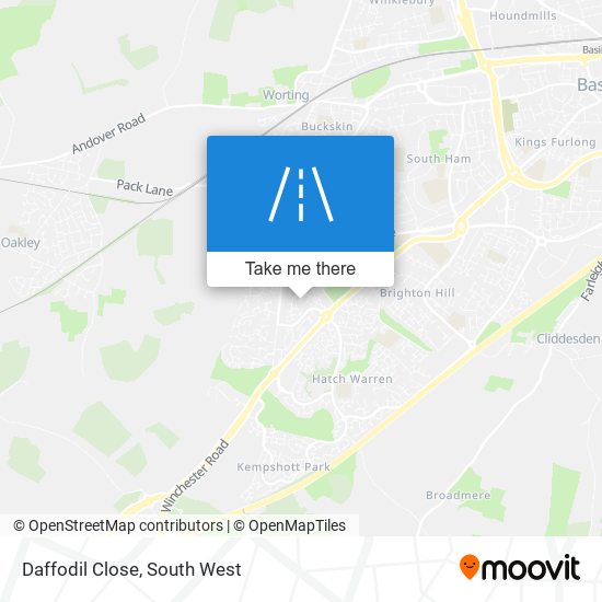 Daffodil Close map