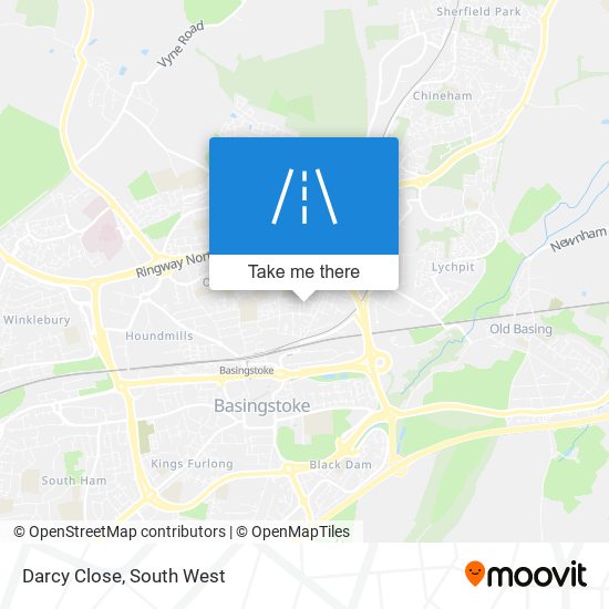 Darcy Close map