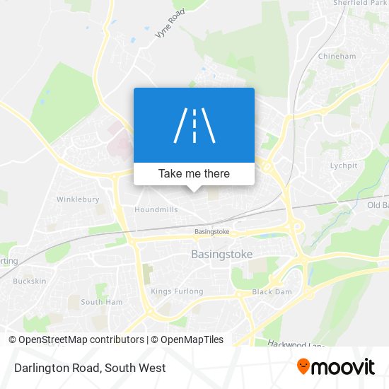 Darlington Road map