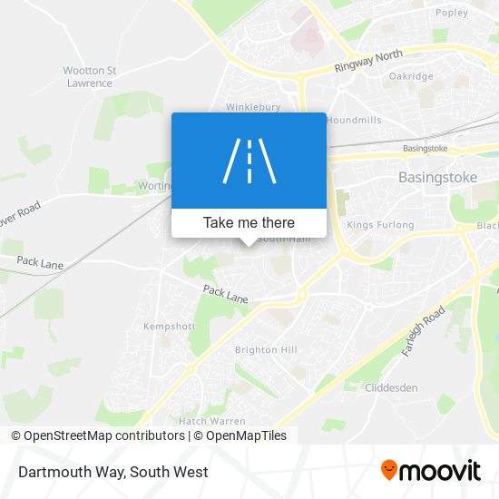 Dartmouth Way map