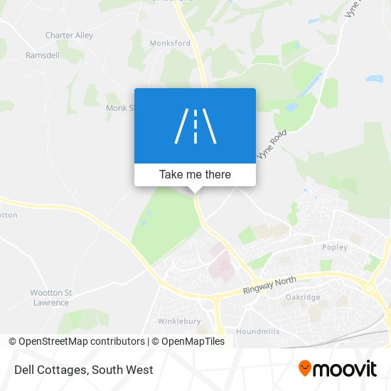 Dell Cottages map