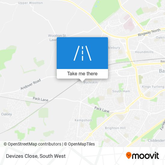 Devizes Close map