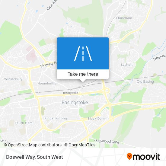 Doswell Way map