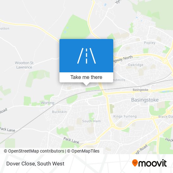 Dover Close map