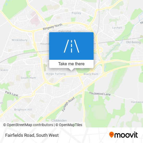 Fairfields Road map