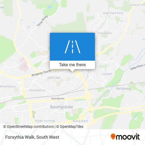 Forsythia Walk map
