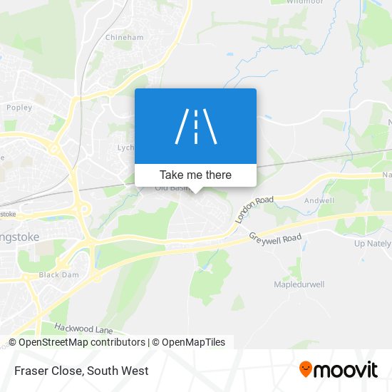 Fraser Close map